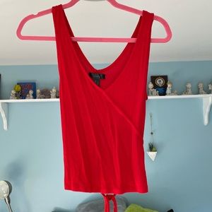 Red Tie Back Tank